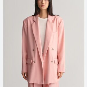 Lioness Double-Breasted Blazer - Soft Pink